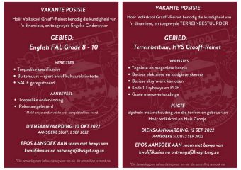 Vakante posisies by HVS